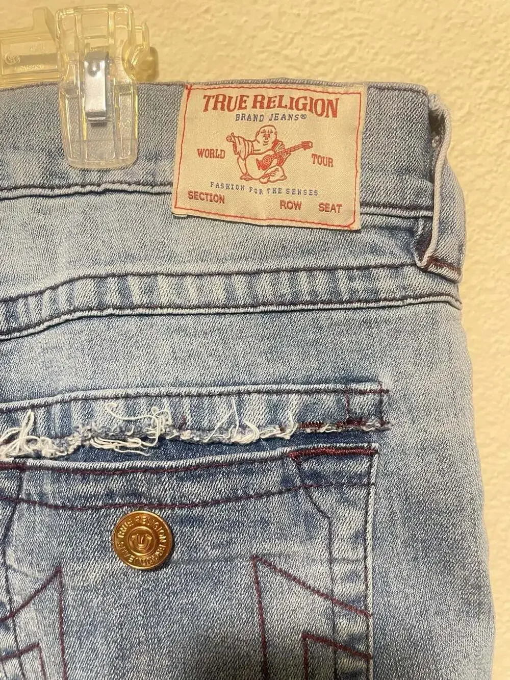 True Religion Ricki Relaxed Straight Jeans Size 32